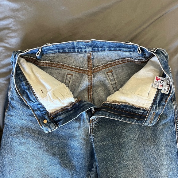 GUCCI Vintage 80’s GG Interlocking Denim Jeans Rare Logo Sz 29/30 - Picture 6 of 13